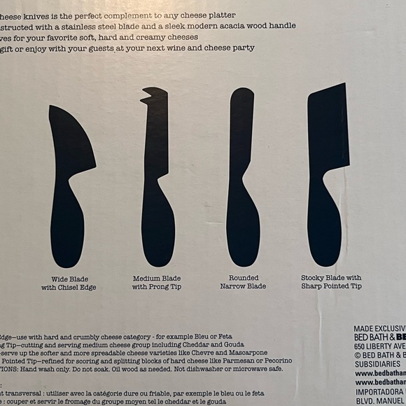 2/$15💙 our table Cheese Knife Set, NWT - Picture 4 of 5